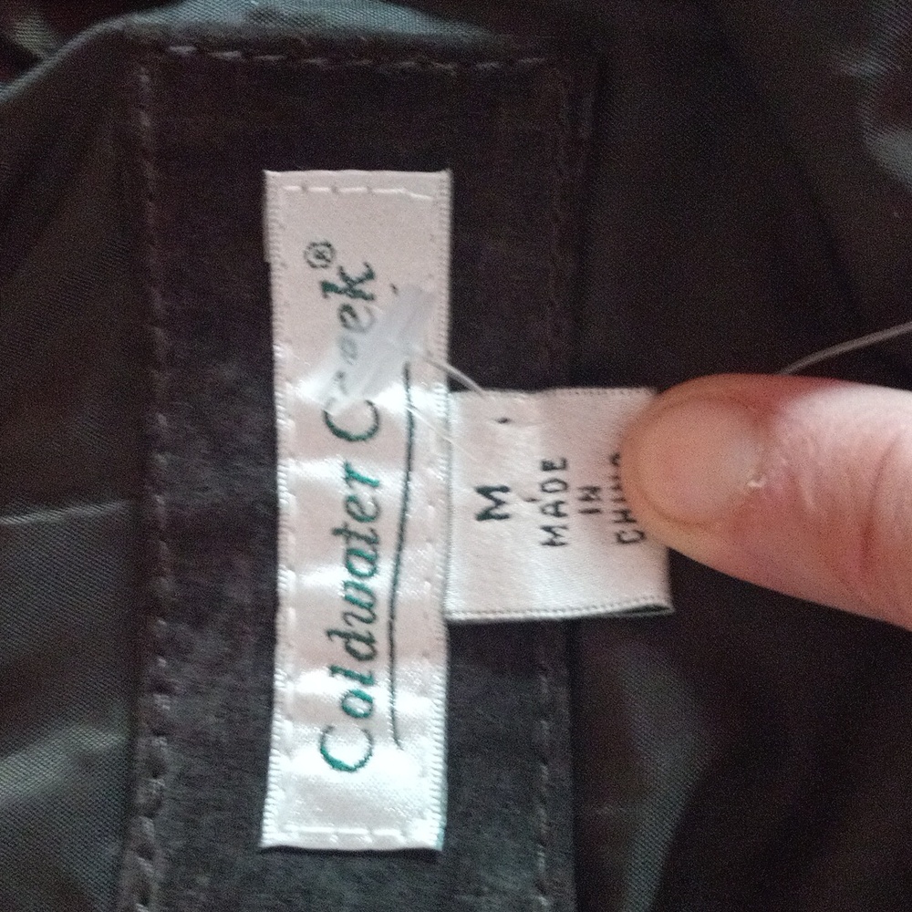 Nwt Coldwater Creek Suede Jacket in Rich Brown Womans Medium - Picture 7 of 14